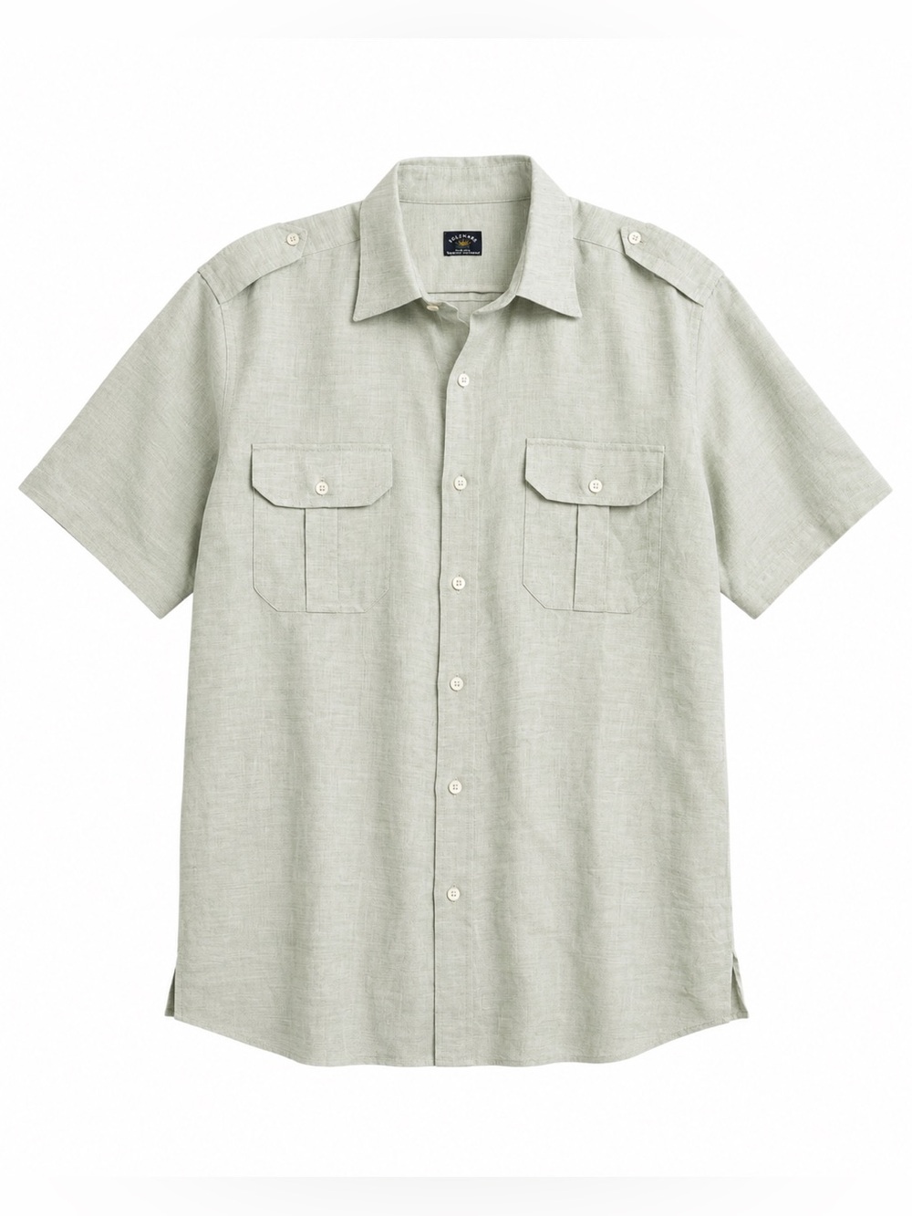 Solemare by Maus & Hoffman Italian Linen Blend Button Front Shirt Size XL